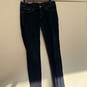 H&M Super Skinny Super Low Waist Size 27 Women's Jeans Dark Wash